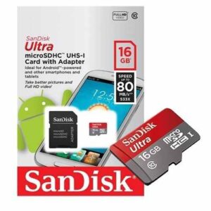SanDisk Ultra 16 GB Micro SD Class 10 microSDHC Memory Card