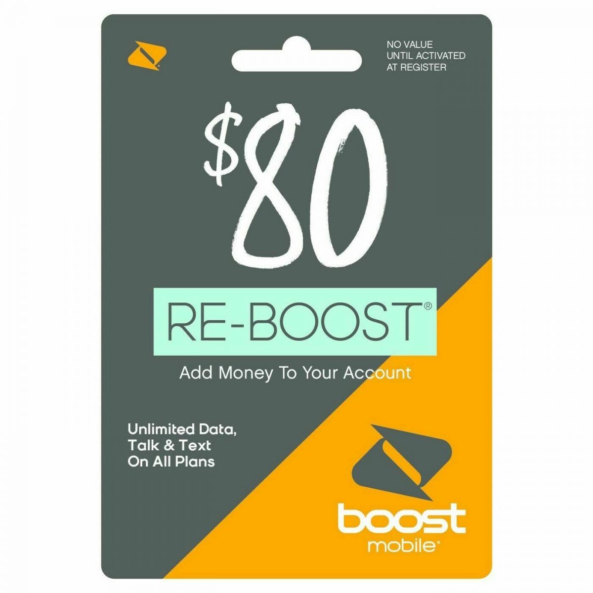 Boost Mobile 80 Top Up Card