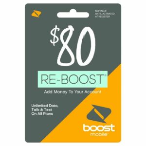 Boost Mobile - $80 Top Up Card