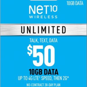 Net10 - $50 Top Up Card