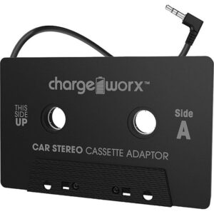 ChargeWorx 3.5mm Car Audio 3-Cord Easy Installation Universal Cassette Adapter