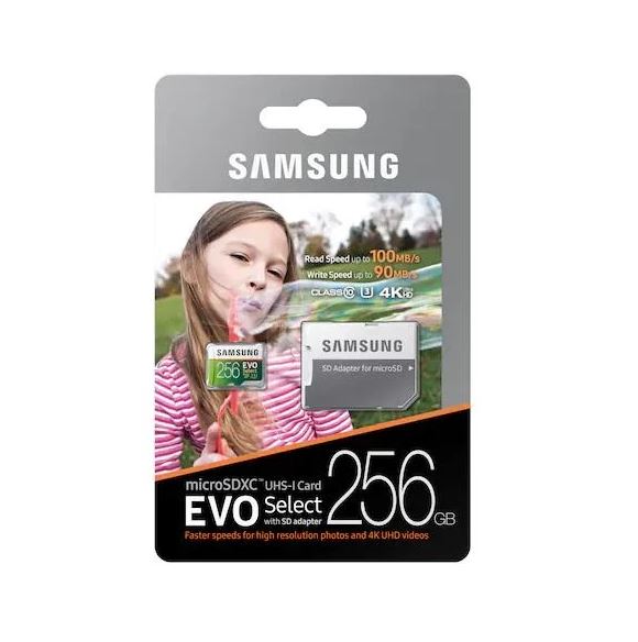 SAMSUNG 256GB MICRO USB CARD CLASS 10