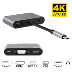 Type-C 5 in 1 Adapter w/VGA