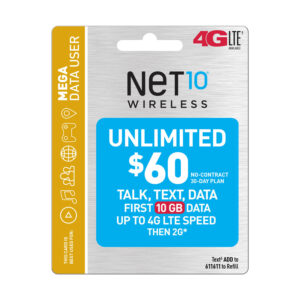 Net10 - $60 Top Up Card