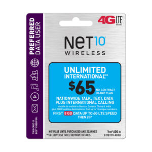 Net10 - $65 Top Up Card