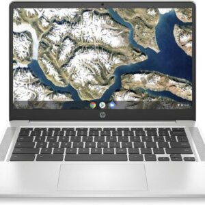 HP Chromebook 14 Laptop, Intel Celeron N4120, 4 GB RAM, 64 GB eMMC, 14" HD Display
